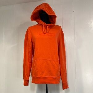 AE American Eagle Outfitters Hoodie Sweatshirt Logo Blaze Orange Extra Small